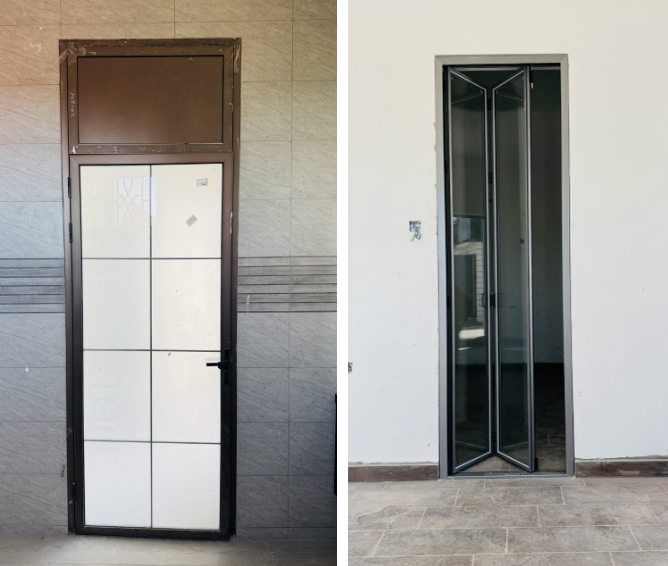 aluminium bathroom doors in tanzania