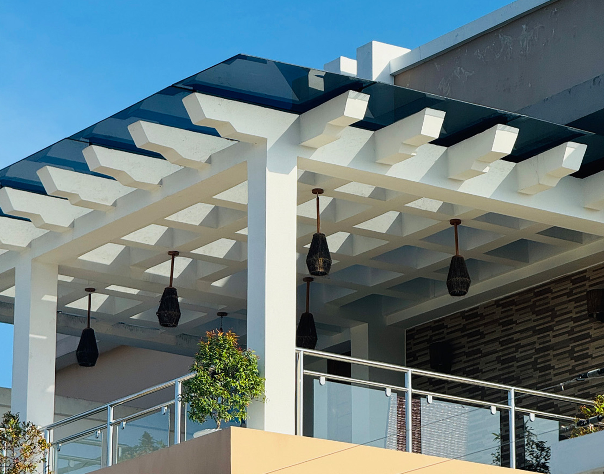 glass pergola in tanzania