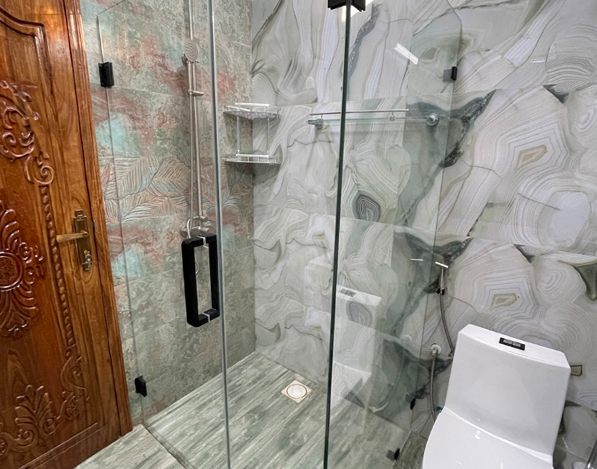shower cubicles in Tanzania